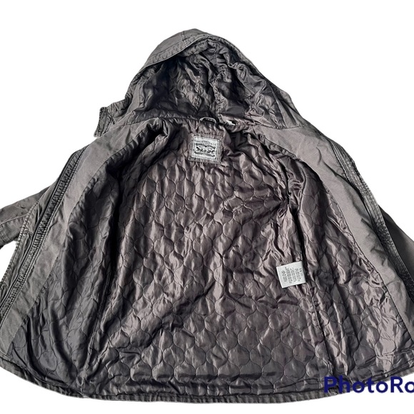 New Without Tags Women’s Small Levi Strauss & Co. Gray Wash Utility Jacket - Picture 16 of 16